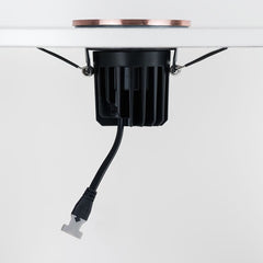 Brushed Copper CCT Fire Rated LED Dimmable 10W IP65 Downlight - SE Home