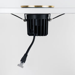 Brushed Brass CCT Fire Rated LED Dimmable 10W IP65 Downlight - SE Home