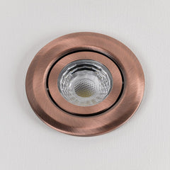 Antique Copper Tiltable Adjustable 4K Fire Rated LED 6W IP44 Dimmable Downlight - SE Home