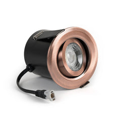 Antique Copper Tiltable Adjustable 4K Fire Rated LED 6W IP44 Dimmable Downlight - SE Home