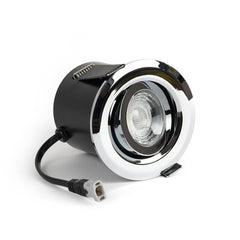 Polished Chrome Adjustable Tiltable 4K Fire Rated LED 6W IP44 Dimmable Downlight - SE Home