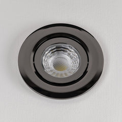 Black Nickel Tiltable Adjustable 4K Fire Rated LED 6W IP44 Dimmable Downlight - SE Home