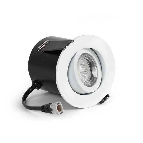 White Tiltable 4K Fire Rated LED 6W IP44 Dimmable Downlight - SE Home