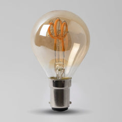2w B15 Vintage Edison Golf Ball LED Light Bulb 1800K T-Spiral Filament Dimmable - SE Home