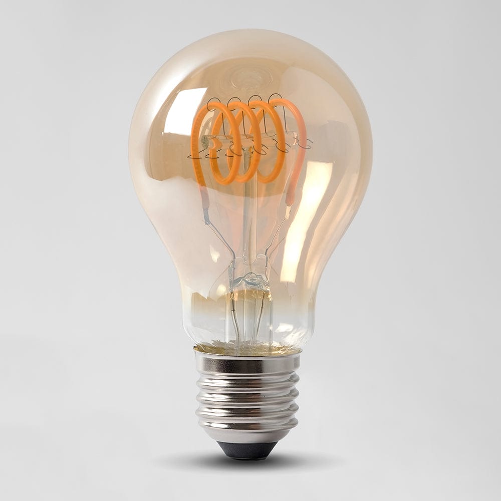 4w E27 ES Vintage Edison GLS LED Light Bulb 1800K T-Spiral Filament Dimmable - SE Home