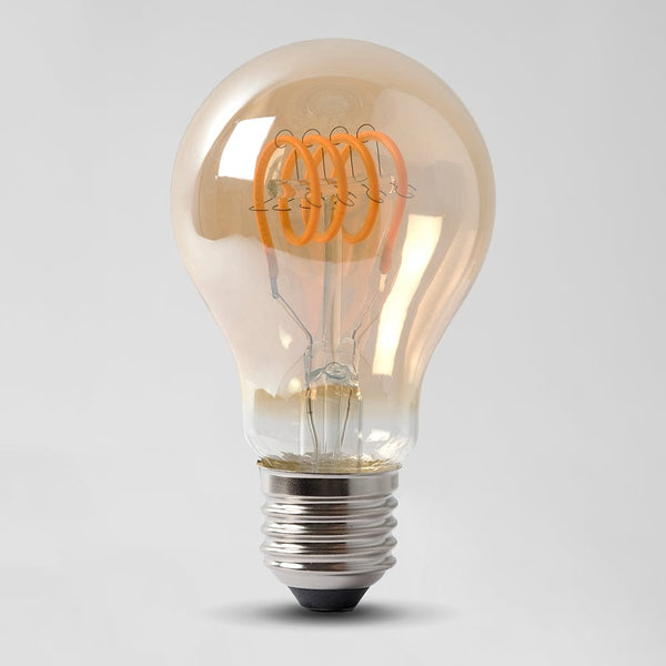4w E27 ES Vintage Edison GLS LED Light Bulb 1800K T-Spiral Filament Dimmable - SE Home