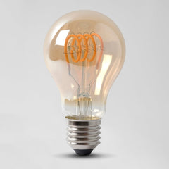 4w E27 ES Vintage Edison GLS LED Light Bulb 1800K T-Spiral Filament Dimmable - SE Home