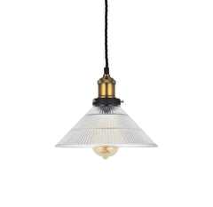 Romilly Tapered Etched Glass French Style Pendant Light - SE Home
