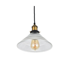 Romilly Tapered Etched Glass French Style Pendant Light - SE Home