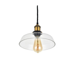 Romilly Step Clear Glass Breakfast Bar Pendant Light - SE Home