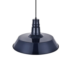 Large Argyll Industrial Pendant Light Squid Ink Navy Blue - SE Home
