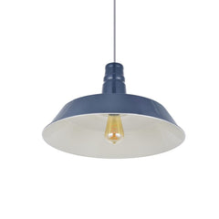 Large Argyll Industrial Pendant Light Leaden Grey Slate - SE Home