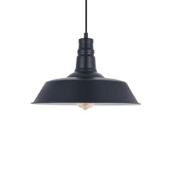 Large Argyll Industrial Pendant Light Matt Black - SE Home