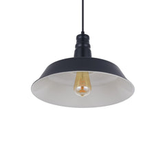 Large Argyll Industrial Pendant Light Matt Black - SE Home