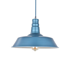 Aston Blue Industrial Breakfast Bar Pendant Light - Argyll - SE Home