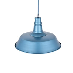 Aston Blue Industrial Breakfast Bar Pendant Light - Argyll - SE Home