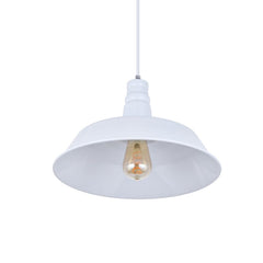 Pure White Industrial Breakfast Bar Pendant Light - Argyll - SE Home