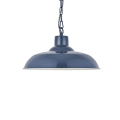 Portland Reclaimed Style Industrial Pendant Light Leaden Grey Slate - SE Home