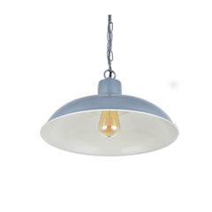 Portland Reclaimed Style Industrial Pendant Light French Grey - SE Home