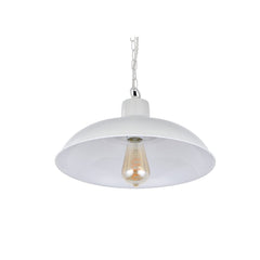 Portland Reclaimed Style Industrial Pendant Light Clay White Cream - SE Home