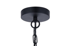 Portland Reclaimed Style Industrial Pendant Light Matt Black - SE Home
