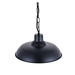 Portland Reclaimed Style Industrial Pendant Light Matt Black - SE Home