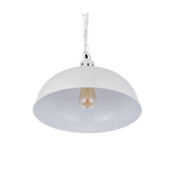 Berwick Rustic Dome Pendant Light Clay White Cream - SE Home