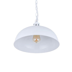 Berwick Rustic Dome Pendant Light Pure White - SE Home