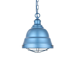 Ganton Vintage Cage Pendant Light Aston Blue - SE Home