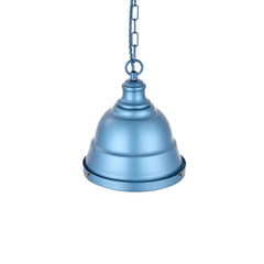Ganton Vintage Cage Pendant Light Aston Blue - SE Home