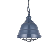 Ganton Vintage Cage Pendant Light Leaden Grey Slate - SE Home