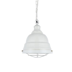 Ganton Vintage Cage Pendant Light Clay White Cream - SE Home