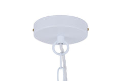 Ganton Vintage Cage Pendant Light Pure White - SE Home