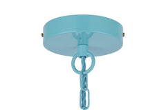 Wardour Industrial Bay Pendant Light Duck Egg Blue Turquoise - SE Home