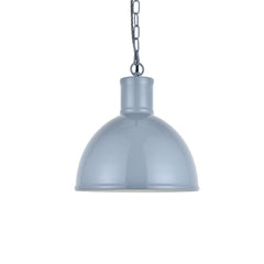 Wardour Industrial Bay Pendant Light French Grey - SE Home