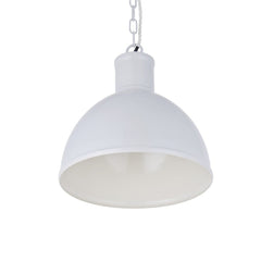 Wardour Industrial Bay Pendant Light Pale Grey - SE Home