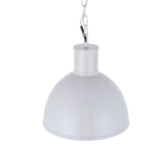 Wardour Industrial Bay Pendant Light Pale Grey - SE Home