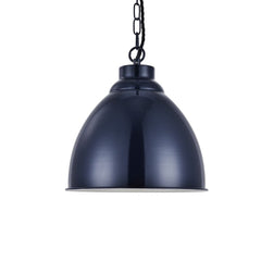 Oxford Vintage Pendant Light Squid Ink Navy Blue - SE Home