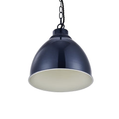Oxford Vintage Pendant Light Squid Ink Navy Blue - SE Home