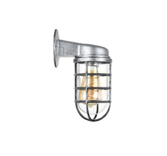 Broadwick Aluminium Finish Indoor Nautical Bulkhead Wall Light - SE Home