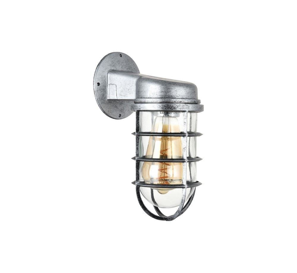 Broadwick Aluminium Finish Indoor Nautical Bulkhead Wall Light - SE Home