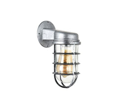 Broadwick Aluminium Finish Indoor Nautical Bulkhead Wall Light - SE Home