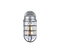 Broadwick Aluminium Finish Indoor Nautical Bulkhead Wall Light - SE Home