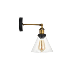 Romilly Clear Glass Funnel Wall Light - SE Home