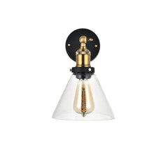 Romilly Clear Glass Funnel Wall Light - SE Home