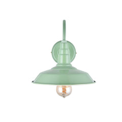 Argyll Industrial Wall Light Chalk Mint Green - SE Home