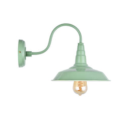 Argyll Industrial Wall Light Chalk Mint Green - SE Home