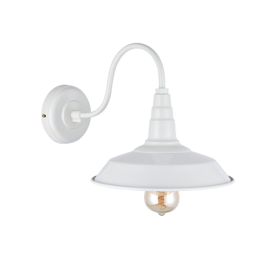 Argyll Industrial Wall Light Clay White Cream - SE Home