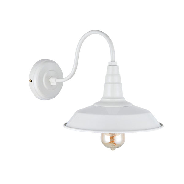 Argyll Industrial Wall Light Clay White Cream - SE Home