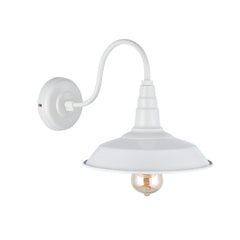 Argyll Industrial Wall Light Clay White Cream - SE Home